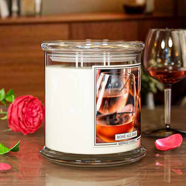 Rosé All Day XL Jar 4-wick NEW! | Soy Candle - Kringle Candle Israel