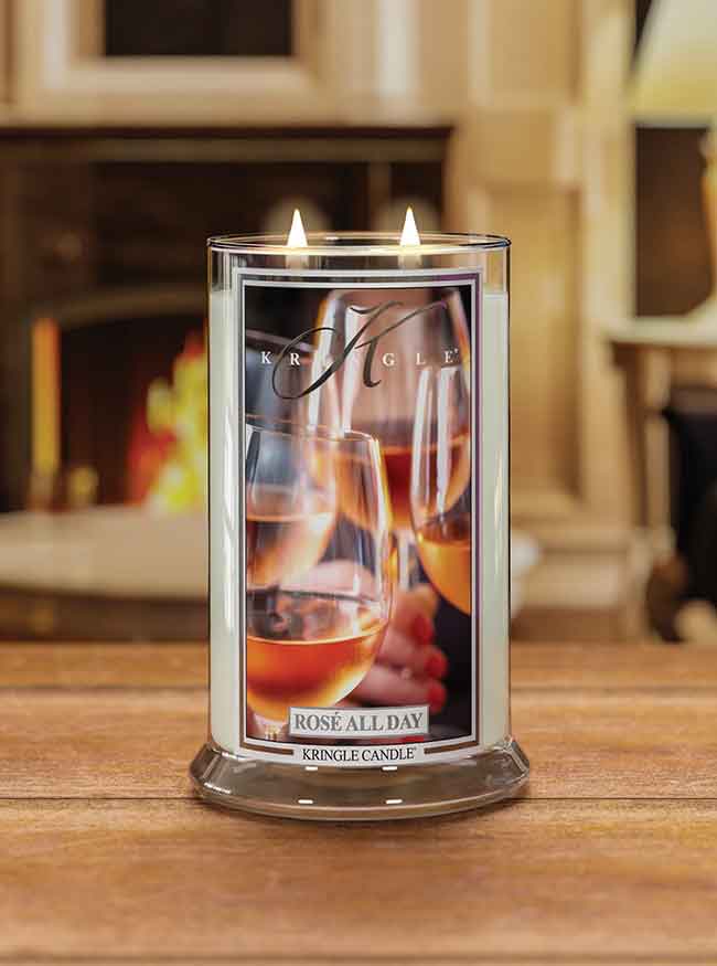 Rosé All Day Large Jar | Soy Candle - Kringle Candle Israel
