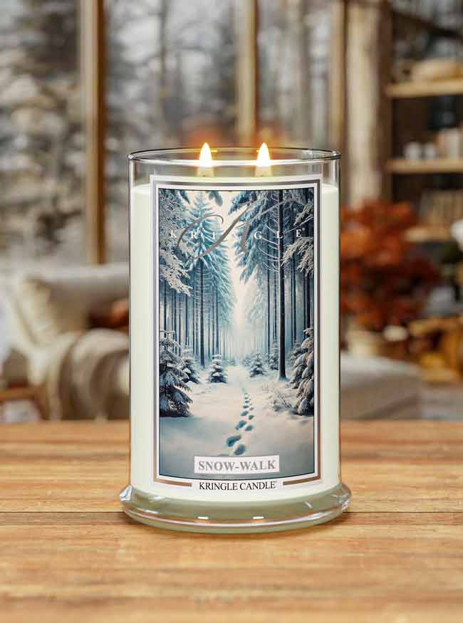 Snow-Walk Large Jar NEW! | Soy Candle - Kringle Candle Israel