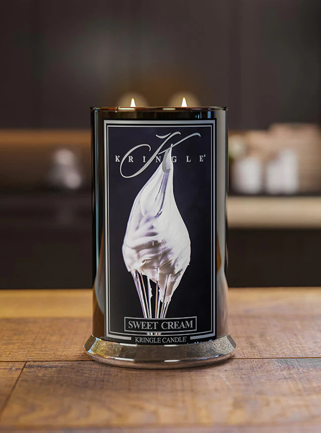 Sweet Cream Black Jar | Soy Candle - Kringle Candle Israel