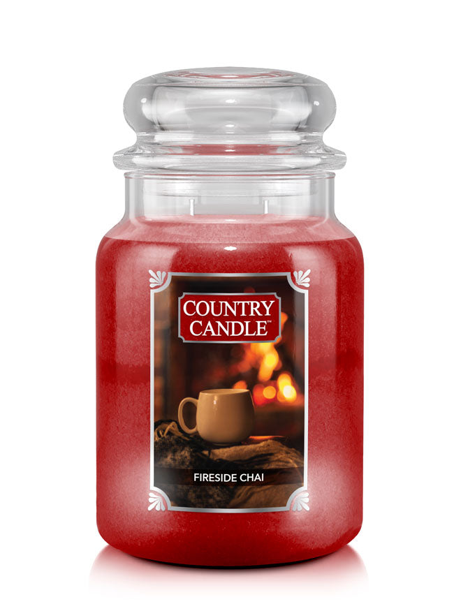 Fireside Chai Large Jar | Soy Candle - Kringle Candle Israel