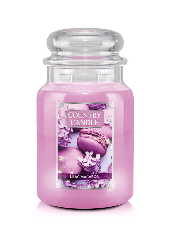 Lilac Macaron Large Jar | Soy Candle - Kringle Candle Israel