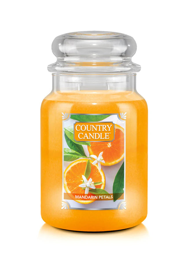 Mandarin Petals Large Jar | Soy Candle - Kringle Candle Israel