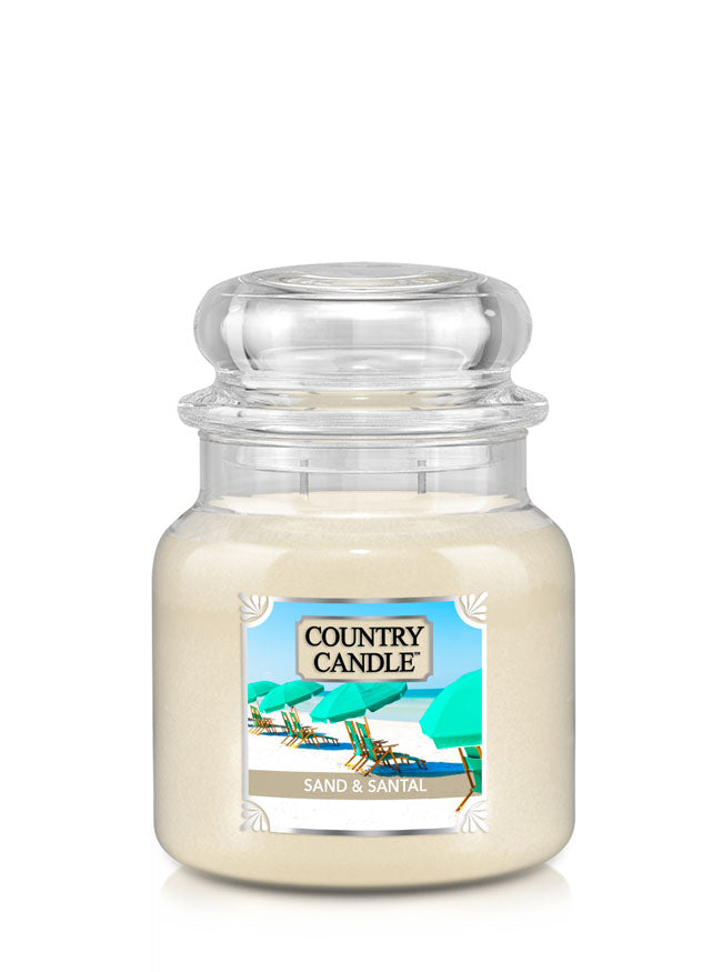 Sand & Santal Medium NEW! | Soy Candle - Kringle Candle Israel
