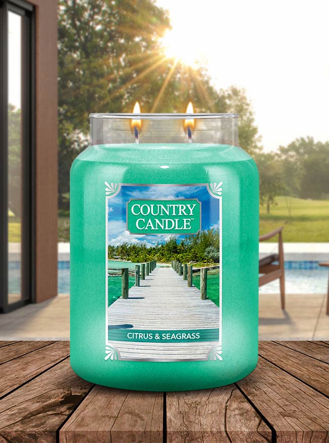 Citrus & Seagrass Large Jar | Soy Candle - Kringle Candle Israel