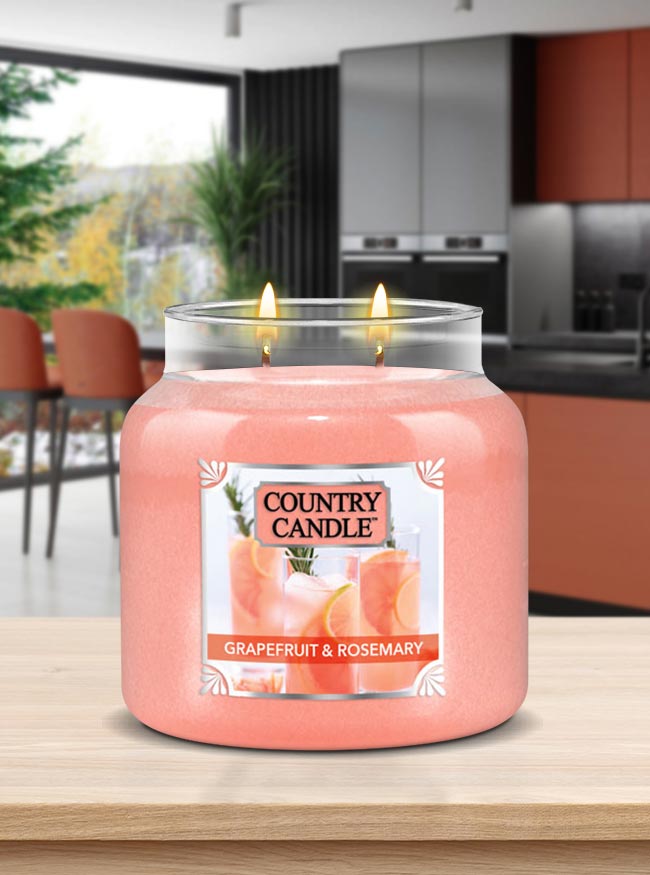 Grapefruit & Rosemary Medium | Soy Candle - Kringle Candle Israel