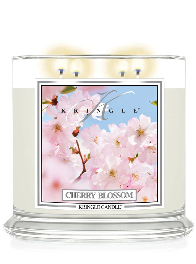 Cherry Blossom XL Jar 4-Wick NEW! | Soy Candle - Kringle Candle Israel