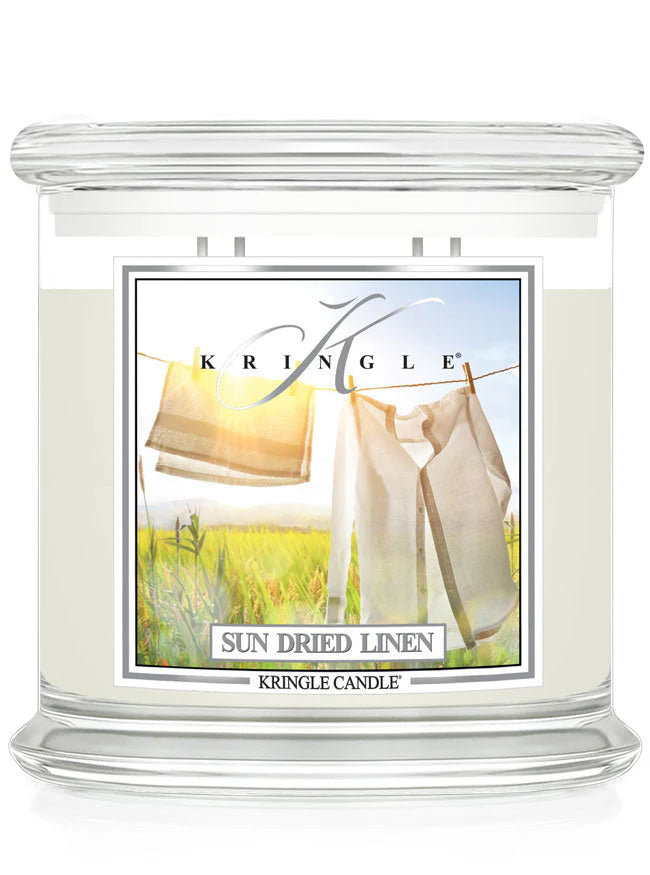 Sun Dried Linen XL jar 4-wick NEW! | Soy Candle - Kringle Candle Israel