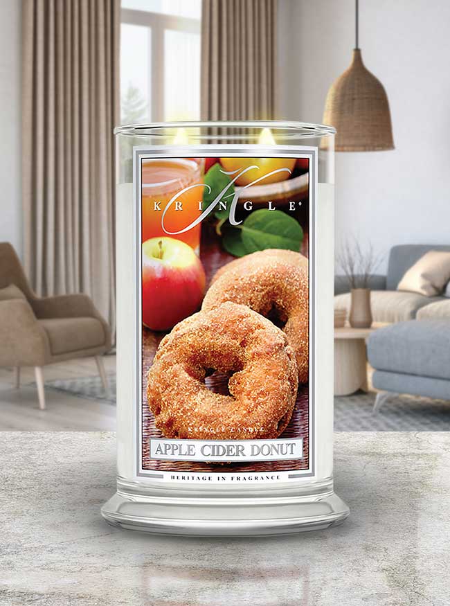 Apple Cider Donut NEW! | Soy Candle - Kringle Candle Israel