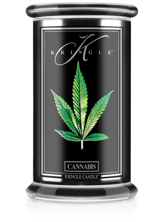 Cannabis Black Jar | Soy Candle - Kringle Candle Israel