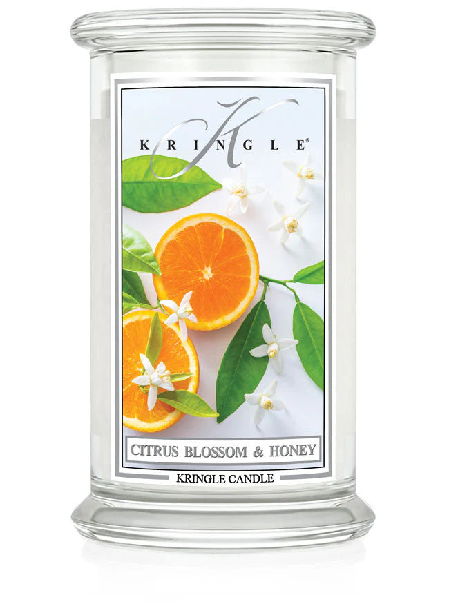 Citrus Blossom & Honey Large Jar NEW! | Soy Candle - Kringle Candle Israel