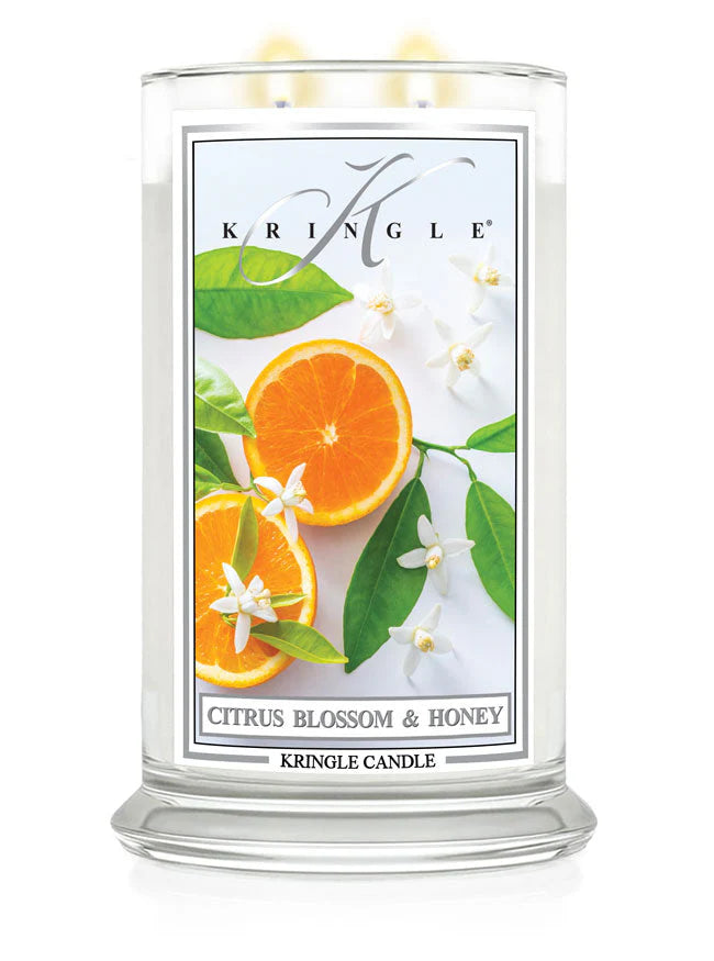 Citrus Blossom & Honey Large Jar NEW! | Soy Candle - Kringle Candle Israel