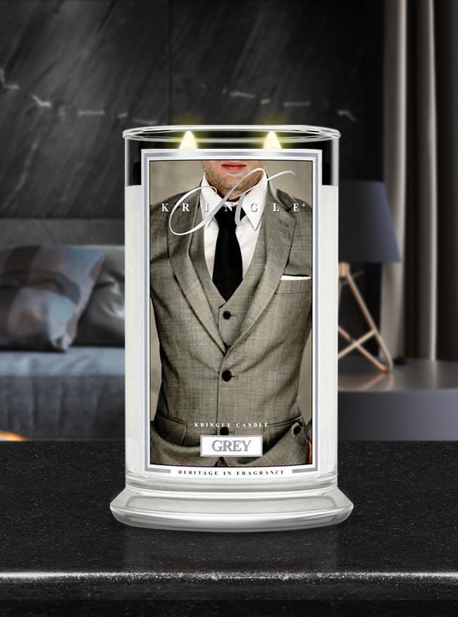 Grey | Soy Candle - Kringle Candle Israel