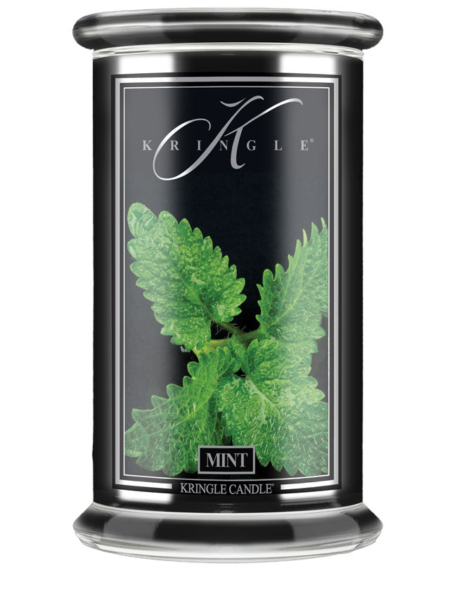 Mint Black Jar | Soy Candle - Kringle Candle Israel