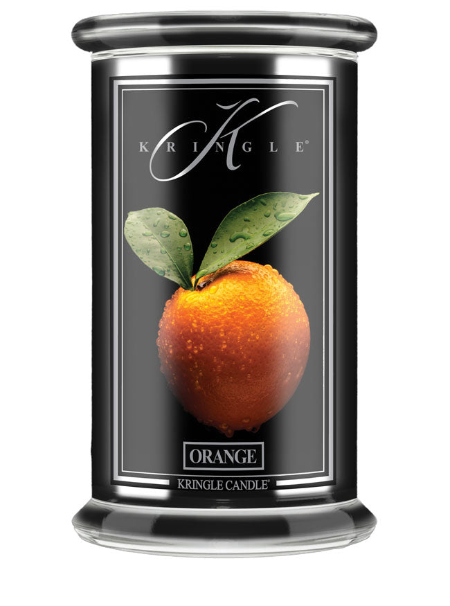 Orange Black Jar | Soy Candle ☆Fragrance Of The Month ☆ - Kringle Candle Israel