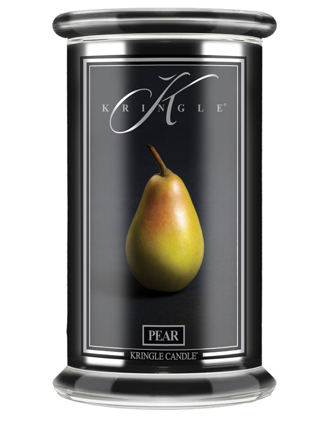 Pear Black Jar | Soy Candle ☆Fragrance Of The Month ☆ - Kringle Candle Israel
