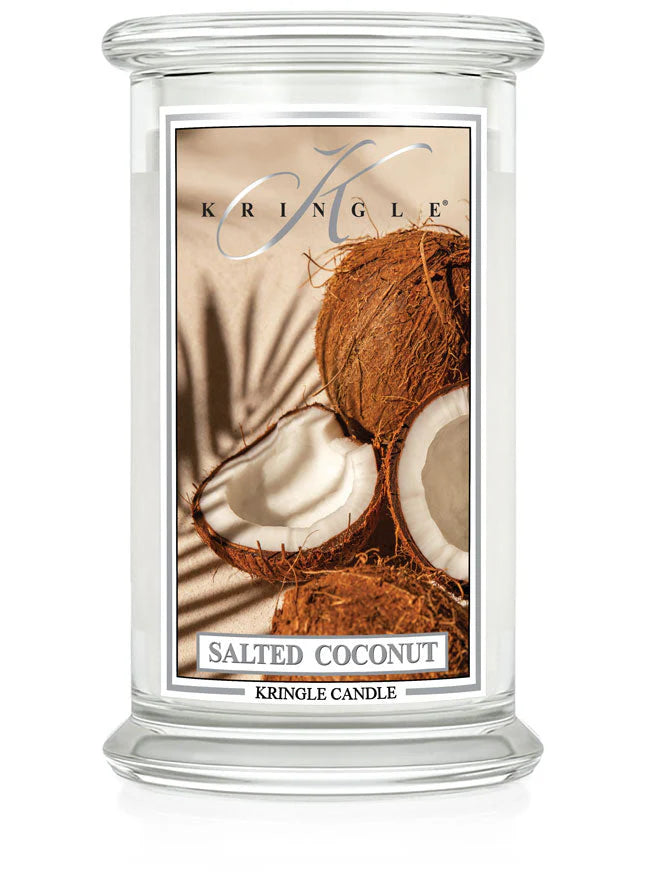 Salted Coconut Large Jar NEW! | Soy Candle - Kringle Candle Israel