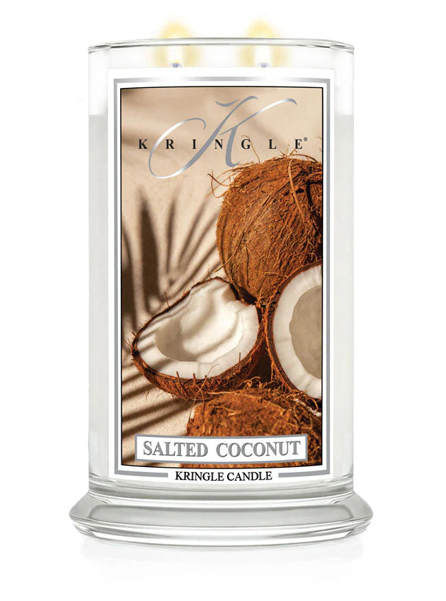 Salted Coconut Large Jar NEW! | Soy Candle - Kringle Candle Israel