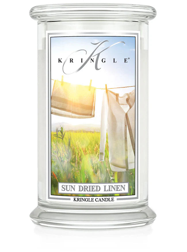 Sun Dried Linen Large Jar NEW! | Soy Candle - Kringle Candle Israel