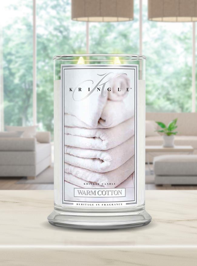 Warm Cotton | Soy Candle - Kringle Candle Israel