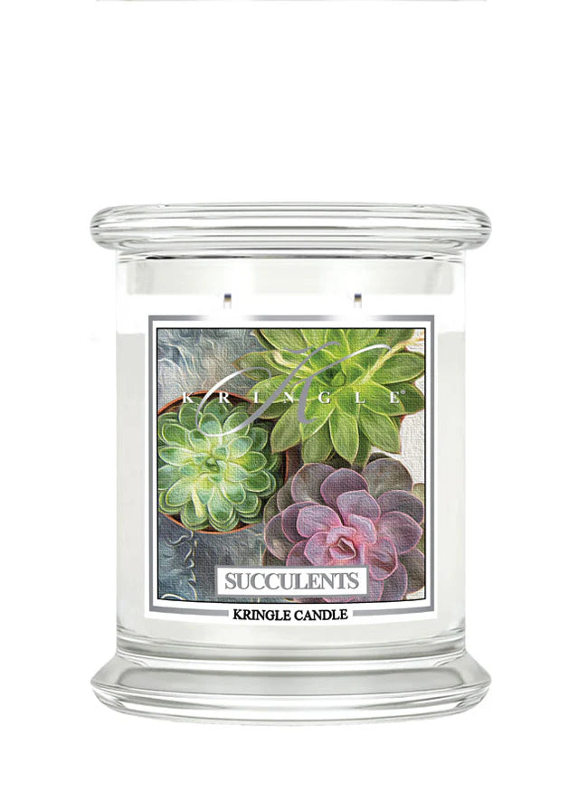 Succulents Medium Jar | Soy Candle - Kringle Candle Israel