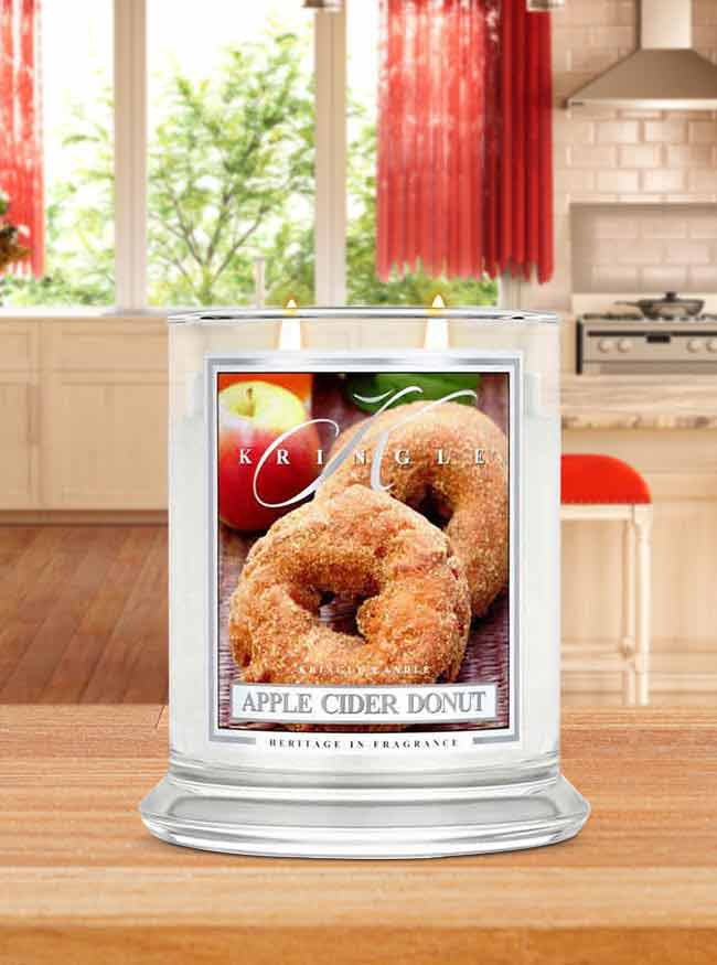 Apple Cider Donut Medium NEW! | Soy Candle - Kringle Candle Israel