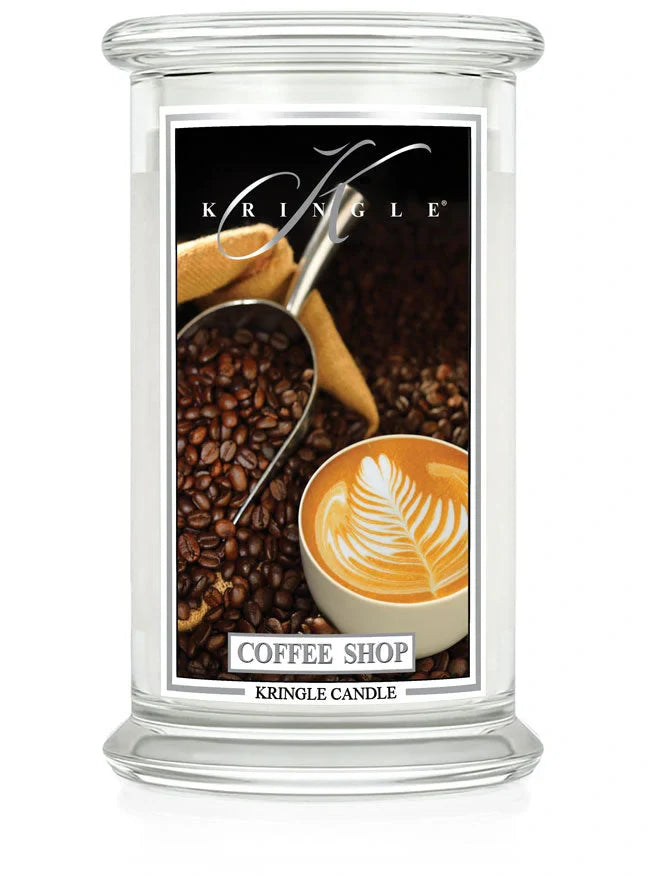 Coffee Shop Large Jar NEW! | Soy Candle - Kringle Candle Israel