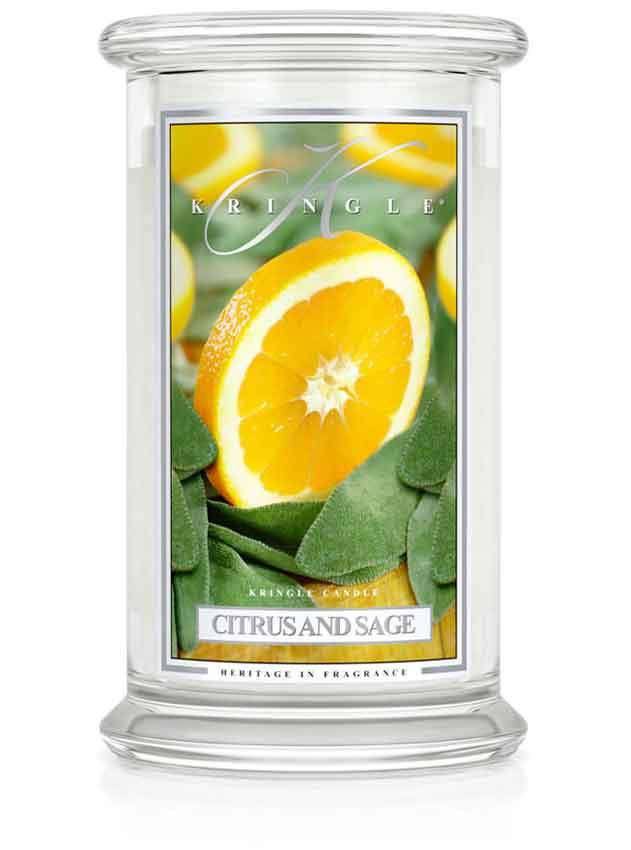 Citrus and Sage | Soy Candle - Kringle Candle Israel
