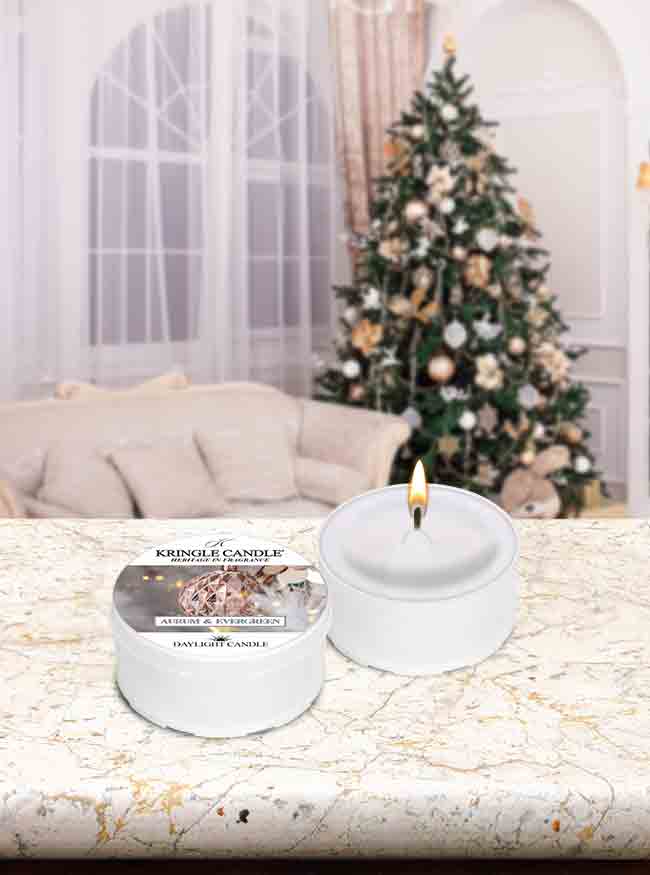 Aurum & Evergreen DayLight - Kringle Candle Israel
