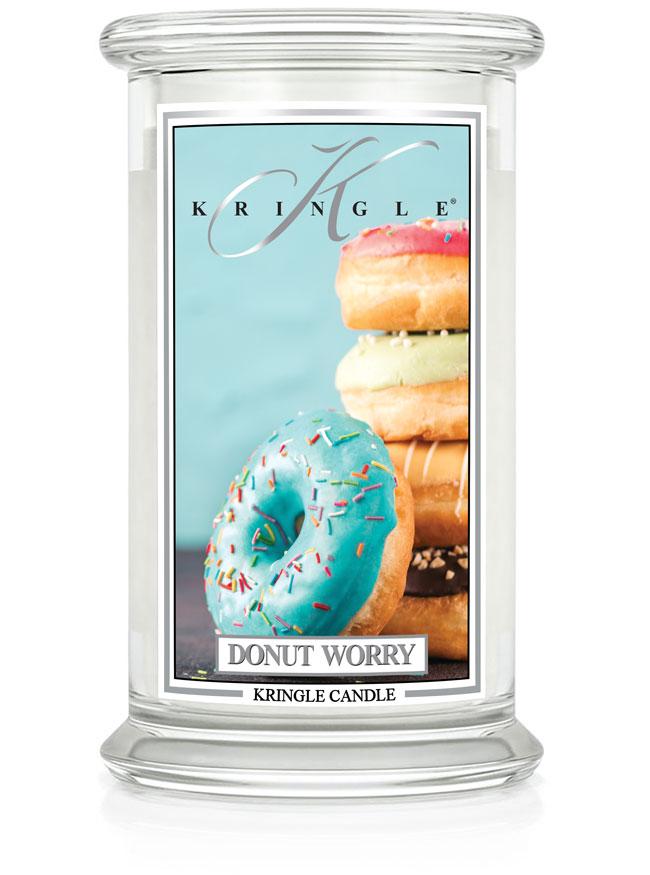 Donut Worry Large Classic Jar | Soy Candle - Kringle Candle Israel