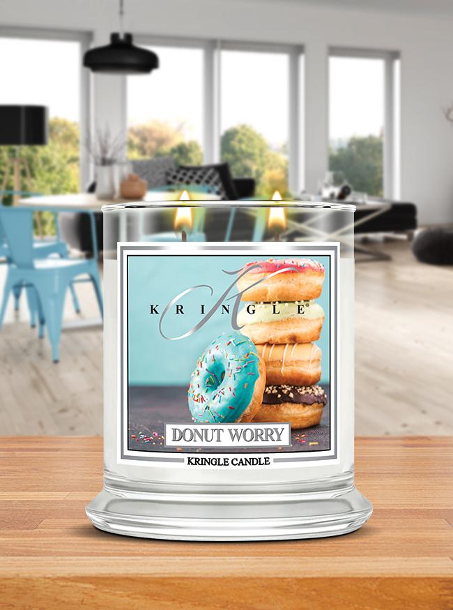 Donut Worry Medium Classic Jar | Soy Candle - Kringle Candle Israel