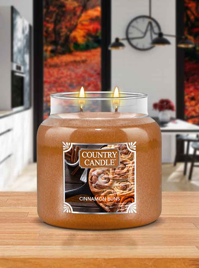 Cinnamon Buns Medium Jar Candle - Kringle Candle Israel