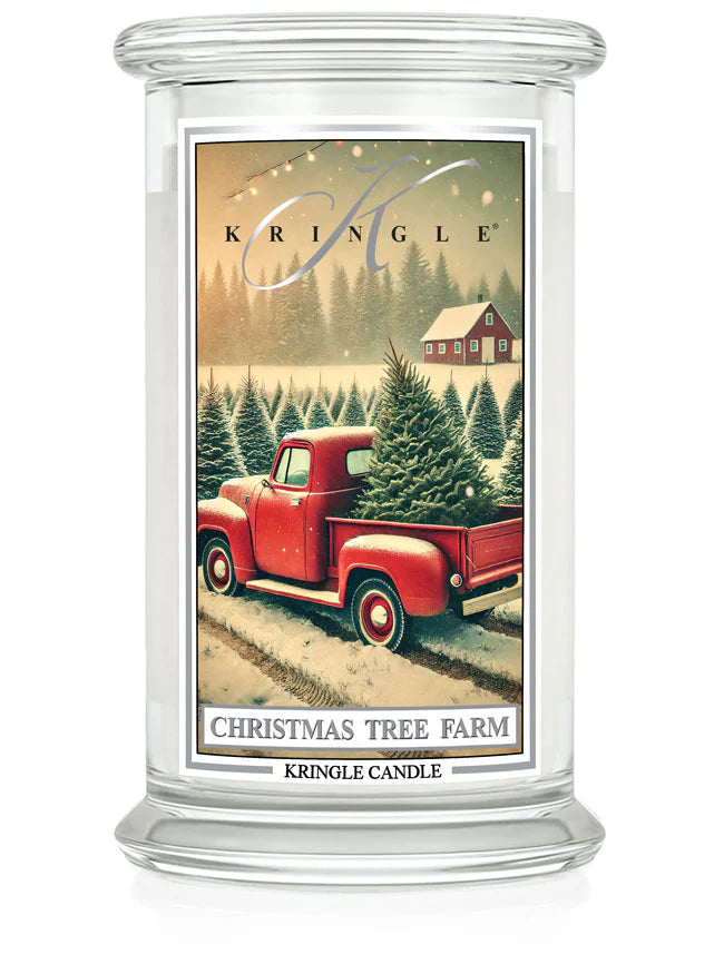 Christmas Tree Farm Large Jar NEW! | Soy candle - Kringle Candle Israel