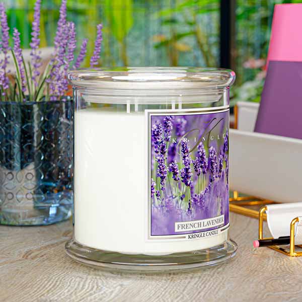 French Lavender XL Jar 4-Wick NEW! | Soy Candle - Kringle Candle Israel