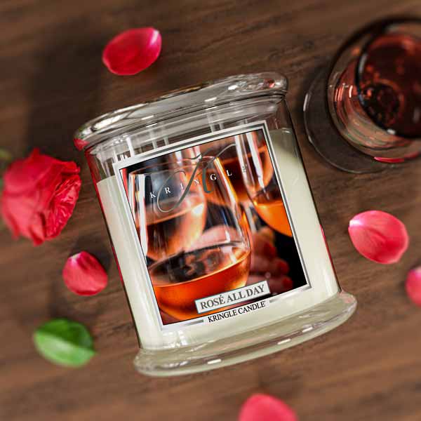Rosé All Day XL Jar 4-wick NEW! | Soy Candle - Kringle Candle Israel
