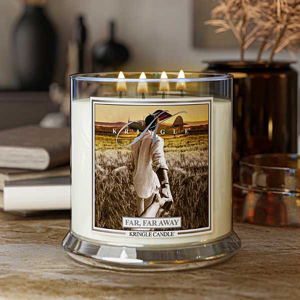 Far, Far Away XL Jar 4-wick NEW! | Soy Candle - Kringle Candle Israel