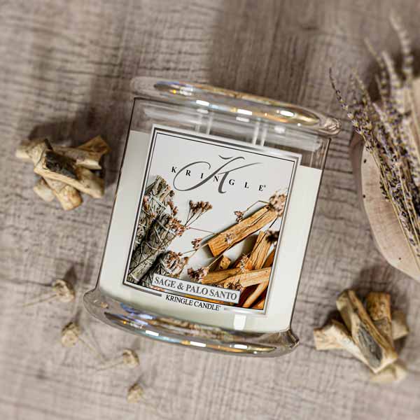 Sage & Palo Santo XL Jar 4-wick NEW! | Soy Candle - Kringle Candle Israel