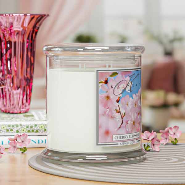 Cherry Blossom XL Jar 4-Wick NEW! | Soy Candle - Kringle Candle Israel