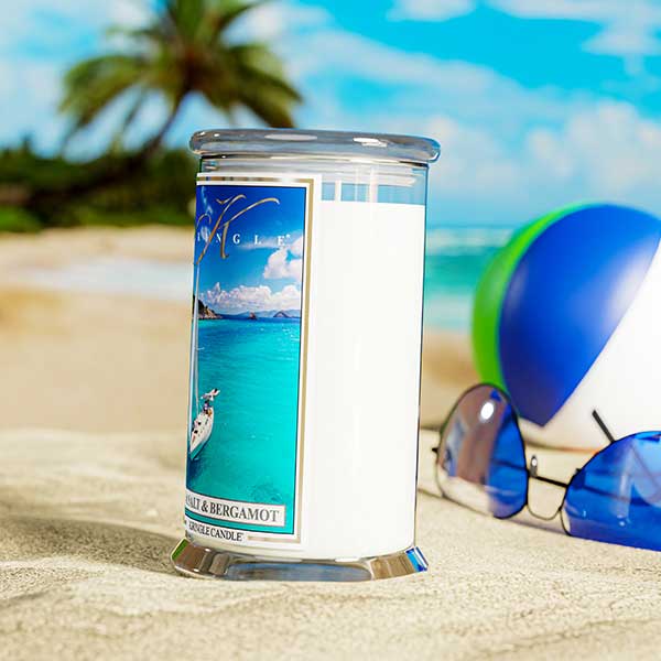 Sea Salt & Bergamot Large Jar NEW! | Soy Candle - Kringle Candle Israel