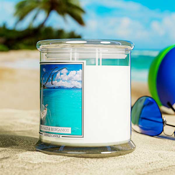 Sea Salt & Bergamot XL Jar 4-Wick | Soy Candle - Kringle Candle Israel