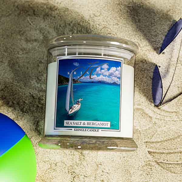 Sea Salt & Bergamot XL Jar 4-Wick | Soy Candle - Kringle Candle Israel