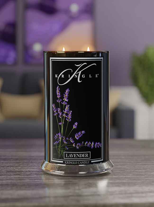 Lavender Black Jar | Soy Candle - Kringle Candle Israel