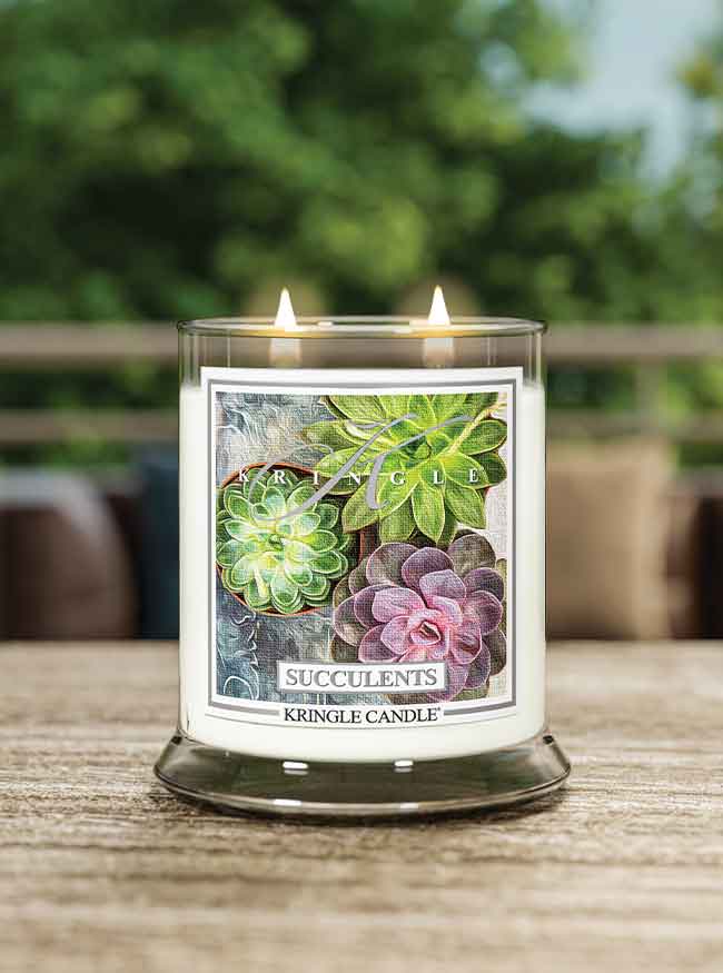 Succulents Medium Jar | Soy Candle - Kringle Candle Israel