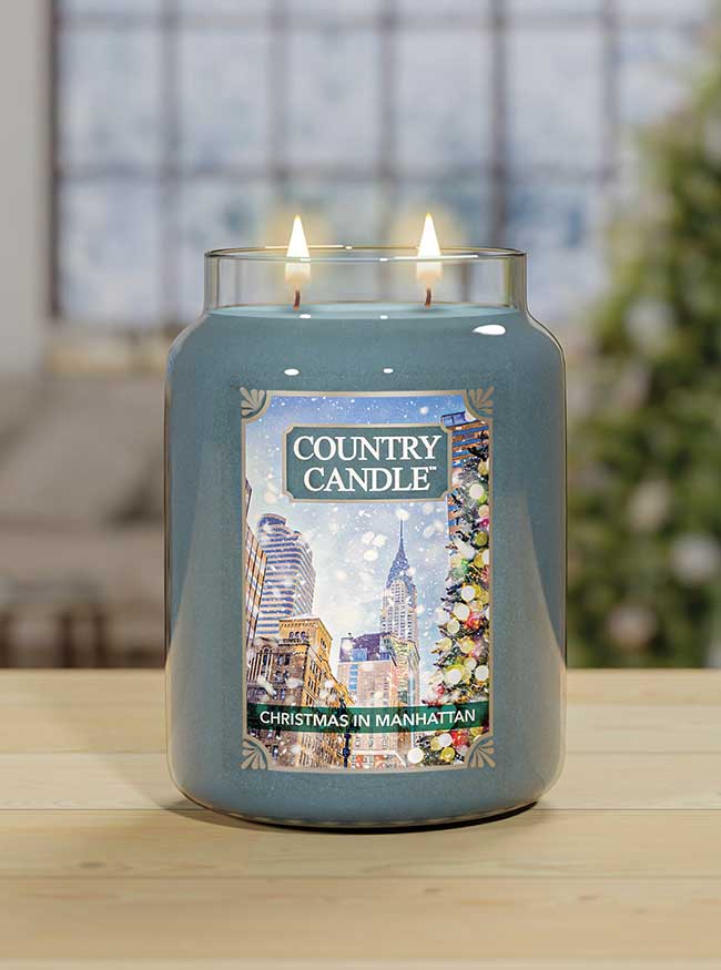 Christmas in Manhattan Large Jar | Soy Candle - Kringle Candle Israel