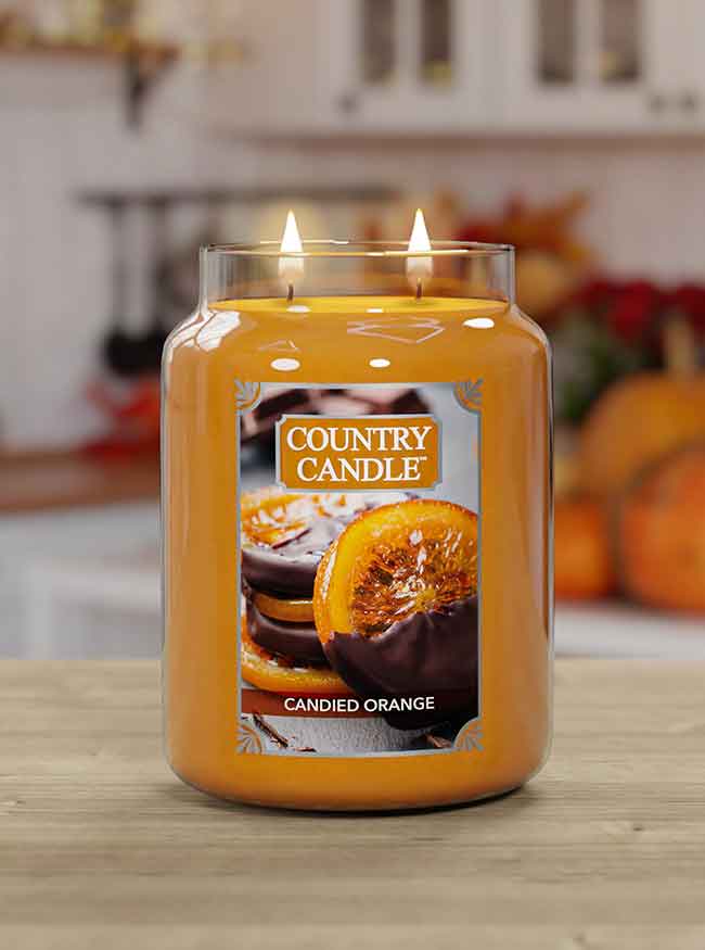 Candied Orange Large Jar | Soy Candle - Kringle Candle Israel