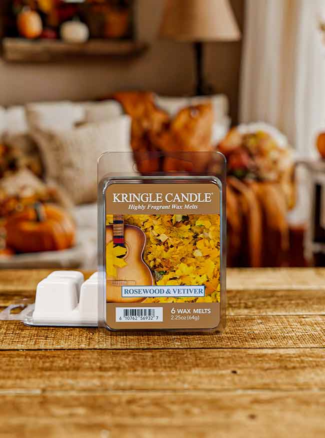 Rosewood & Vetiver NEW! | Wax Melt - Kringle Candle Israel