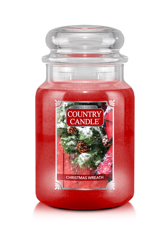 Christmas Wreath | Limited Edition Soy Candle - Kringle Candle Israel