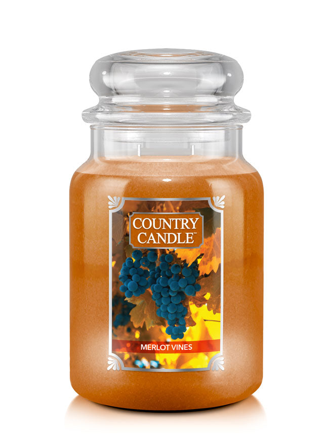 Merlot Vines Large Jar | Soy Candle - Kringle Candle Israel