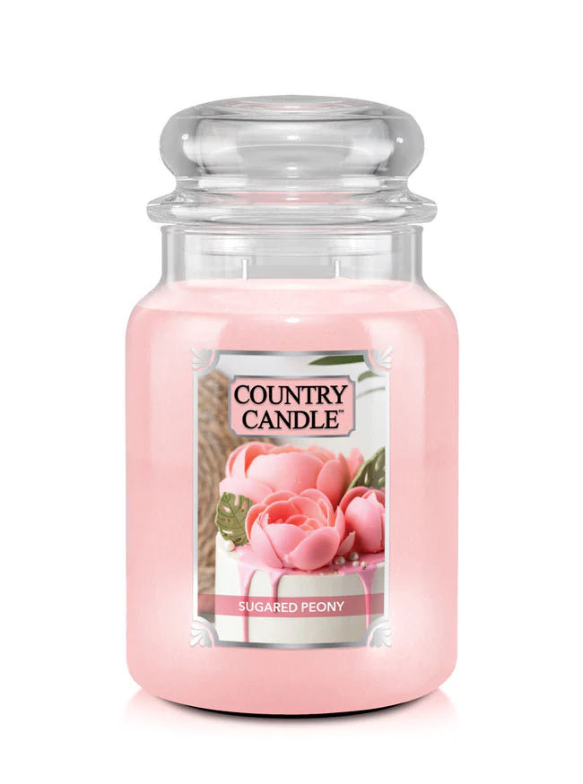 Sugared Peony Large Jar  | Soy Candle - Kringle Candle Israel