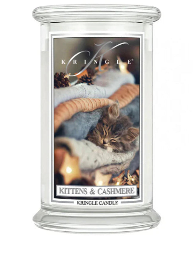 Kittens & Cashmere Large Jar NEW! | Soy Candle - Kringle Candle Israel